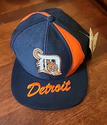 Detroit Tigers Vintage American Needle Nutmeg Mills Script Brim Snapback Cap Hat