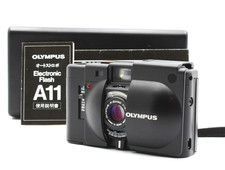 Olympus XA Black Rangefinder 35mm Film Camera w/ Case from JAPAN Mint