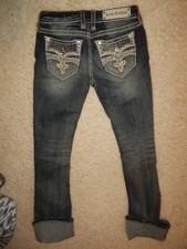 ROCK REVIVAL Womens Boot Cut Blue Denim Jeans 28 - 35" Inseam