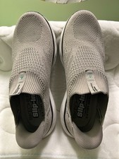 Skechers Men's Comfort Walking Shoes in Biege / Taupe 10 WW White sole Blk trim