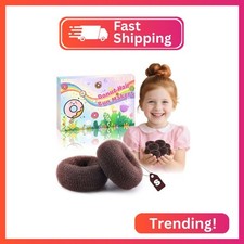 Extra Small Hair Bun Maker for Kids 2 Inch , 6 PCS Bun Maker Hair Accessories,