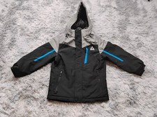 Gerry Youth Heavyweight Snow Jacket, Size S 7/8  Gray and Black w/ Hood