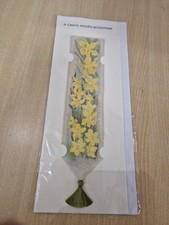 BNWT Cash's Woven Bookmark with Daffodil Pattern