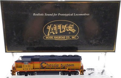 Atlas 10000378 HO Scale C&O EMD GP40-2 Diesel Locomotive #4182 w/DCC, Sound EX