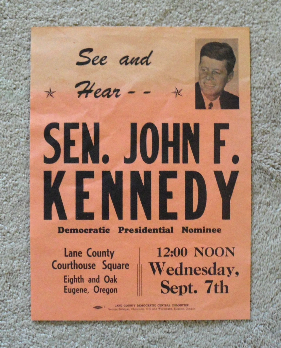 John F. Kennedy 1960 US Presidential Candidate Collectibles for