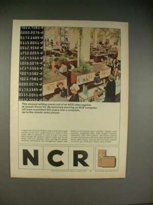 1965 NCR Total System Computer Ad - Sales Picture!