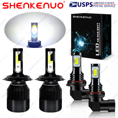 For Toyota Tacoma 2005-2011 Combo LED Headlights Fog Light Bulbs 6000K White C9B