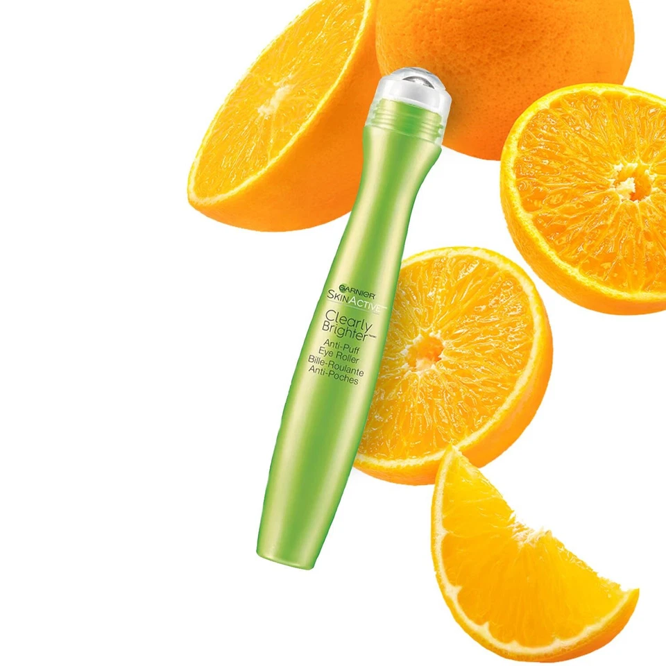 Garnier Clearly Brighter Under Eye Creme Rolo Cafeína Mint Vitamina C 1 contagem - Imagem 3 de 4
