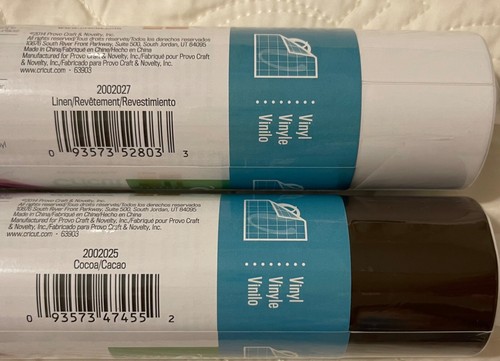 CRICUT Removable LINEN & COCOA Premium Vinyl For All Circuit Cutting Machines - Picture 4 of 7