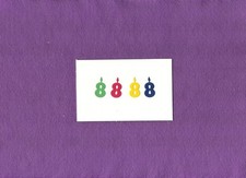 BIRTHDAY CANDLE eight 8 small die cuts scrapbook cards