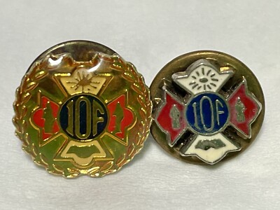 Vintage IOF Lapel Pins International Order of Firefighters (LOT of 2)