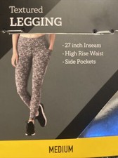 Women s Textured leggings members Mark 27 Inseam high rise waisted pockets