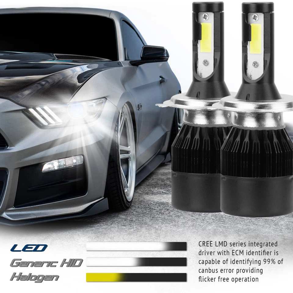 XENTEC LED HID Headlight Conversion kit H4 9003 6000K 2009-2009 Pontiac G3 Wave - Image 4 of 4