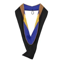 Endea Graduation Masters Hood For Business, Accounting - Drab/Navy Blue/Gold
