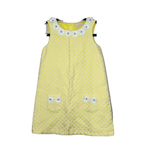Mini Boden Dress Girl's 7-8Y Yellow Daisies Sleeveless Sundress Summer |  eBay