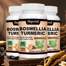 Boswellia Turmeric 2000mg - Joint Support Anti Inflamatory 95% Curcuminoids