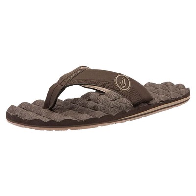 Volcom Herren Lehnstuhl Braune Sandalen (BRN)