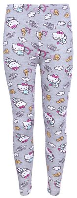 Graue Leggingshose/Leggings für Mädchen mit langem Hosenbein HELLO KITTY