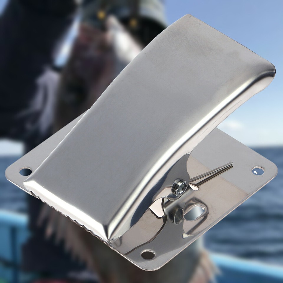 Edelstahl Fischfilet-Klemme Mit Fester Halterung - Praktischer Helfer Für Angler Und Köche