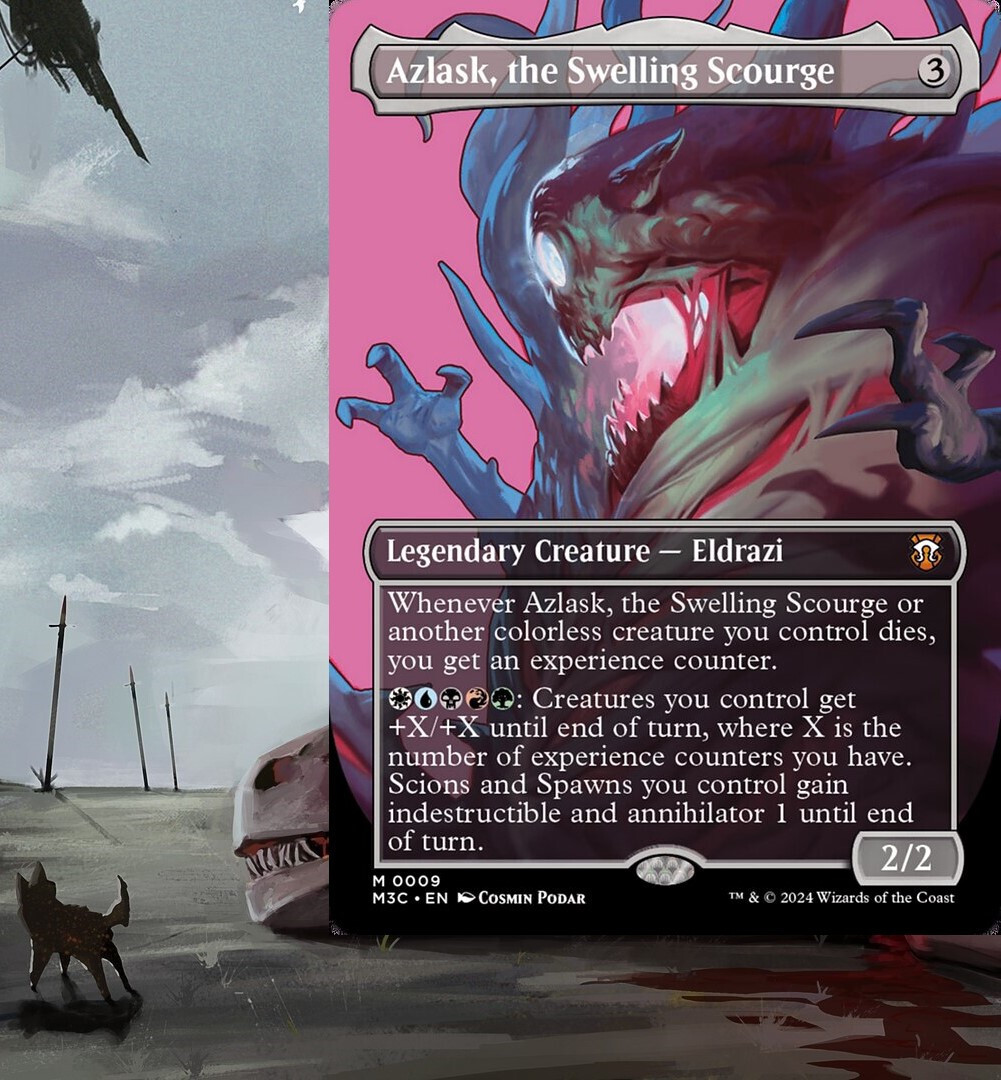 Azlask, the Swelling Scourge Commander Deck Pre-built Ready-to-Play ELDRAZI  Alt