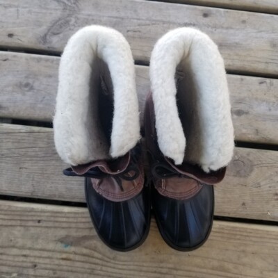Vintage Sorel Kaufman Bighorn Leather Winter Snow Duck Boots  display picture 2