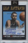 1/10 VICTOR WEMBANYAMA AUTO INSCRIBED ROOKIE OF YEAR BLACK REFRACTOR MERCURY RC