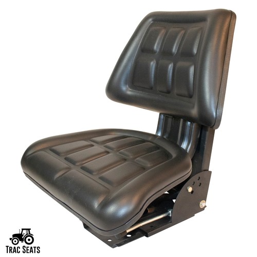 Black Trac Seats Tractor Suspension Seat Fits John Deere 1020 1530 2020 2030 - Picture 2 of 10