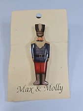 Toy Soldier Lapel Pin Large Size Plastic By Max & Molly