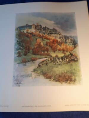Rabenstein old representation sheet art print repro by the painter Lüttgen's heritage 