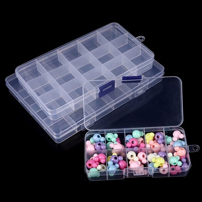 10/15/24 Grids Jewelry Tool Box Gift For Beads Jewelry Earring Ring Storage B^^i