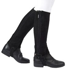 Image of Dublin Suede Half Chaps II, Black or Brown, Adult & Child Sizes,