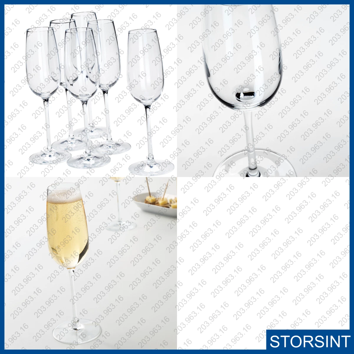 Champagne flute measure deals