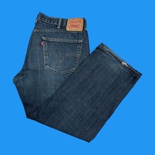 Vintage Levis 559 Mens Sz 40x30 Relaxed Straight Leg Jeans Whiskered Blue Denim