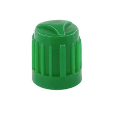 Green Tire Valve Caps Heavy Duty Plastic - Sets of 10, 25, 50 or 100 - Universal