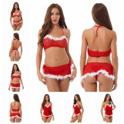 sexy santa lingerie amazon RSLOVE Christmas Lingerie for Women Sexy Lingerie Set Babydoll Chemise Santa  Sleepwear Red XXXL at Amazon Women's Clothing store main image 1