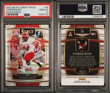 2020 SELECT DP WHITE PRIZM /35 COOPER KUPP RAMS PSA 10 POP 1