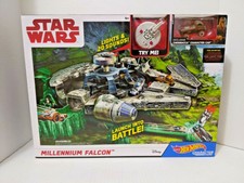 hot wheels star wars millennium falcon character car track set