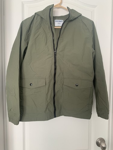 Old Navy Women's Utility Jacket Size XXL (18) Olive Green Coat Hood Lined B11-3