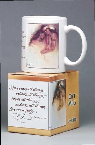 Mug - Love bears all things...,Leanin' Tree - Afbeelding 1 van 1