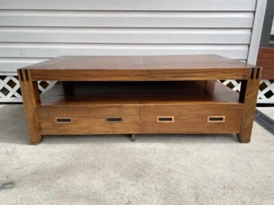 Used Wooden Coffee Table Draws Lounge Furniture Gumtree