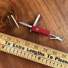 Swiss Army Knife Victorinox 58mm Pocket Knife Classic SD Red Eddie Bauer