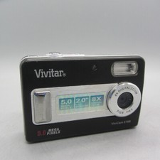 Vivitar Digital Camera Vivicam 5188 5.0MP Black Tested
