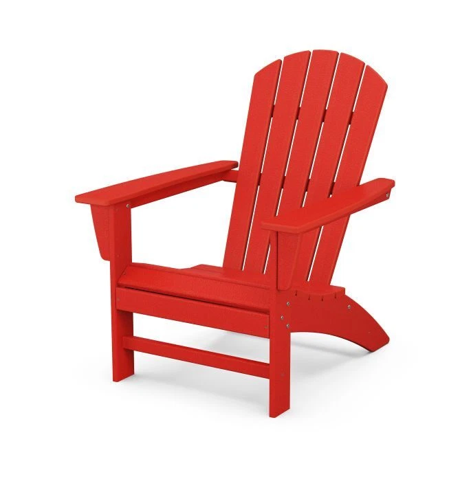 POLYWOOD Grant Park Traditional Curveback Outdoor Patio Adirondack Chair Su