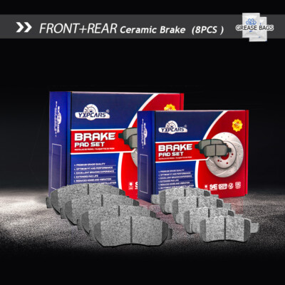 For 2004 - 2013 Mazda 3 Front & Rear Ceramic Disc Brake Pads