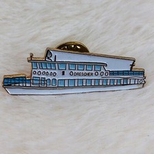 Drescher Line Ferry Boat Austria Tour Souvenir Enamel Lapel Pin