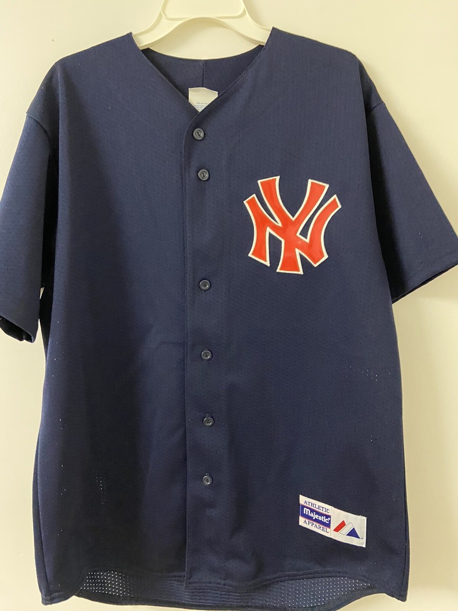 New York Yankees MLB Men's Majestic Baseball Jersey Navy