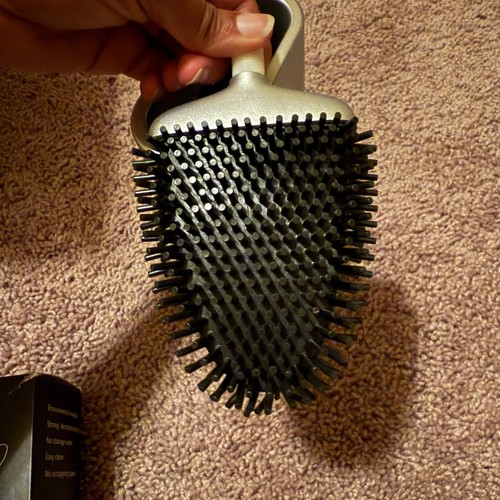 Sellemer Flexible Toilet Brush and Holder Set with Silicone Bristles, Compact