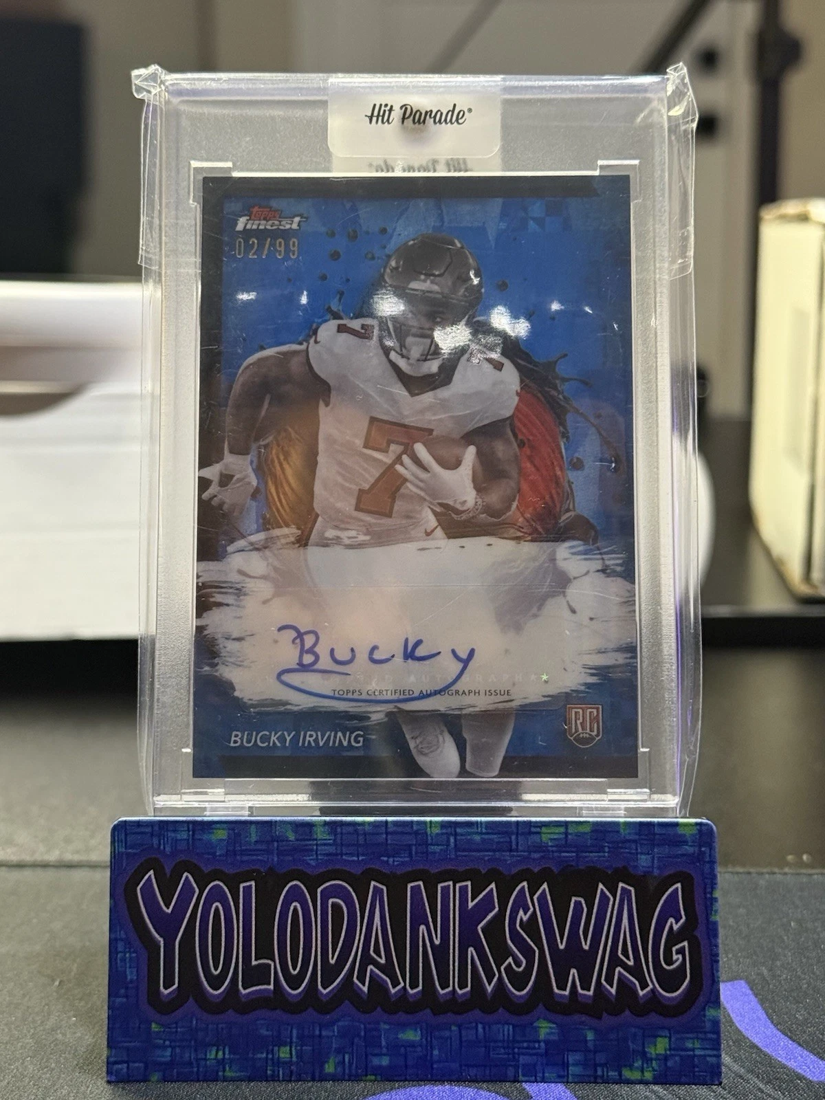 Bucky Irving Topps Finest Rookie Finest Autographs #RFAM Black Refractor