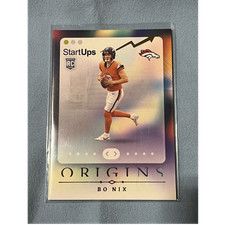 Denver Broncos Bo Nix 2 Card Lot - RC Panini Origins StartUps & Donruss Elite 