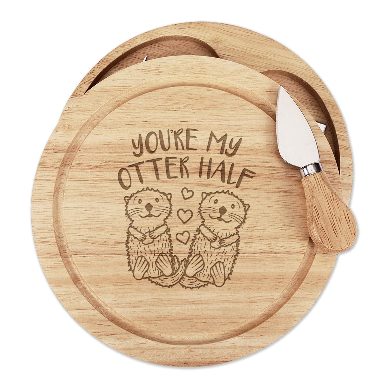 You're My Otter Half Cheese Board Knife Set Funny Valentines Girlfriend Wife